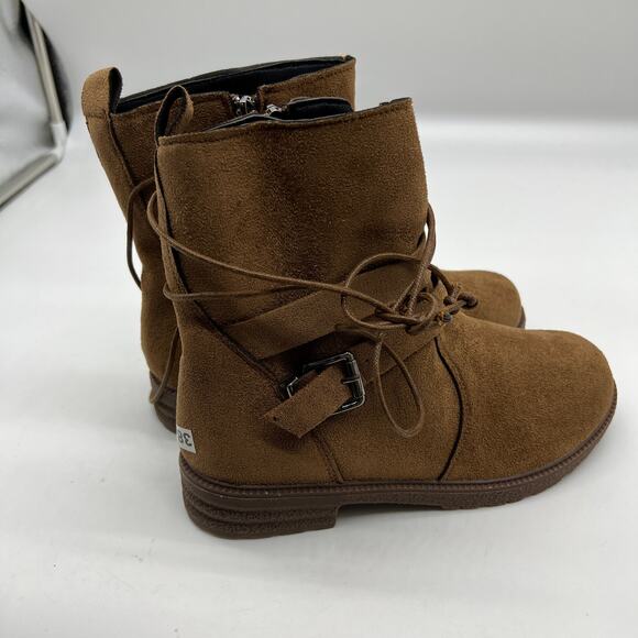 Womens Western Zip up Booties Brown Cowboy Boots Size 7US / 38CN - Picture 1 of 10